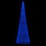 Árbol de Navidad en asta de bandera 1534 LED azul 500 cm de , Luces de Navidad - Ref: Foro24-358119, Precio: 90,80 €, Descuen...