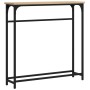 Engineered wood Sonoma oak console table 75x19.5x75 cm by , Side tables - Ref: Foro24-834136, Price: 37,22 €, Discount: %