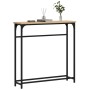 Engineered wood Sonoma oak console table 75x19.5x75 cm by , Side tables - Ref: Foro24-834136, Price: 37,22 €, Discount: %