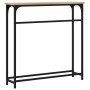 Engineered wood Sonoma oak console table 75x19.5x75 cm by , Side tables - Ref: Foro24-834136, Price: 37,22 €, Discount: %