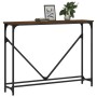 Engineered wood brown oak console table 102x22.5x75 cm by , Side tables - Ref: Foro24-834134, Price: 43,55 €, Discount: %