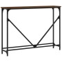 Engineered wood brown oak console table 102x22.5x75 cm by , Side tables - Ref: Foro24-834134, Price: 43,55 €, Discount: %