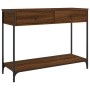 Mesa consola madera de ingeniería marrón roble 100x34,5x75 cm de , Mesas auxiliares - Ref: Foro24-834174, Precio: 74,52 €, De...