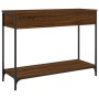 Mesa consola madera de ingeniería marrón roble 100x34,5x75 cm de , Mesas auxiliares - Ref: Foro24-834174, Precio: 74,52 €, De...