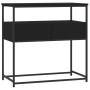 Black engineered wood console table 75x40x75 cm by , Side tables - Ref: Foro24-834155, Price: 71,18 €, Discount: %