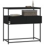 Mesa consola madera de ingeniería negra 75x40x75 cm de , Mesas auxiliares - Ref: Foro24-834155, Precio: 71,18 €, Descuento: %