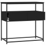 Mesa consola madera de ingeniería negra 75x40x75 cm de , Mesas auxiliares - Ref: Foro24-834155, Precio: 71,18 €, Descuento: %