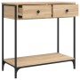 Mesa consola madera de ingeniería roble Sonoma 75x34,5x75 cm de , Mesas auxiliares - Ref: Foro24-834176, Precio: 72,50 €, Des...