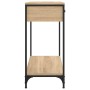 Mesa consola madera de ingeniería roble Sonoma 75x34,5x75 cm de , Mesas auxiliares - Ref: Foro24-834176, Precio: 72,50 €, Des...