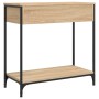 Mesa consola madera de ingeniería roble Sonoma 75x34,5x75 cm de , Mesas auxiliares - Ref: Foro24-834176, Precio: 72,50 €, Des...