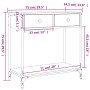 Mesa consola madera de ingeniería roble Sonoma 75x34,5x75 cm de , Mesas auxiliares - Ref: Foro24-834176, Precio: 72,50 €, Des...