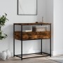 Engineered wood smoked oak console table 75x40x75 cm by , Side tables - Ref: Foro24-834157, Price: 68,58 €, Discount: %