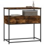 Mesa consola madera de ingeniería roble ahumado 75x40x75 cm de , Mesas auxiliares - Ref: Foro24-834157, Precio: 63,89 €, Desc...