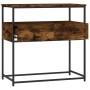 Mesa consola madera de ingeniería roble ahumado 75x40x75 cm de , Mesas auxiliares - Ref: Foro24-834157, Precio: 63,89 €, Desc...