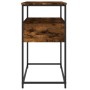 Mesa consola madera de ingeniería roble ahumado 75x40x75 cm de , Mesas auxiliares - Ref: Foro24-834157, Precio: 63,89 €, Desc...