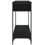 Mesa consola madera de ingeniería negra 100x34,5x75 cm de , Mesas auxiliares - Ref: Foro24-834160, Precio: 75,24 €, Descuento: %