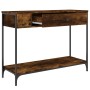 Mesa consola madera contrachapada roble ahumado 100x34,5x75 cm de , Mesas auxiliares - Ref: Foro24-834162, Precio: 63,60 €, D...