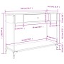 Konsolentisch aus geräuchertem Eichensperrholz 100x34,5x75 cm von , Seitentische - Ref: Foro24-834162, Preis: 67,31 €, Rabatt: %