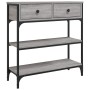 Mesa consola madera de ingeniería gris Sonoma 72,5x25x75 cm de , Mesas auxiliares - Ref: Foro24-834188, Precio: 92,21 €, Desc...