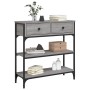 Mesa consola madera de ingeniería gris Sonoma 72,5x25x75 cm de , Mesas auxiliares - Ref: Foro24-834188, Precio: 92,21 €, Desc...