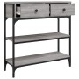 Mesa consola madera de ingeniería gris Sonoma 72,5x25x75 cm de , Mesas auxiliares - Ref: Foro24-834188, Precio: 92,21 €, Desc...