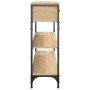 Mesa consola madera de ingeniería roble Sonoma 100x25x75 cm de , Mesas auxiliares - Ref: Foro24-834181, Precio: 98,70 €, Desc...