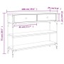 Mesa consola madera de ingeniería roble Sonoma 100x25x75 cm de , Mesas auxiliares - Ref: Foro24-834181, Precio: 98,70 €, Desc...