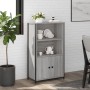 Tall Sonoma gray engineered wood sideboard 62x32x103.5 cm by , Sideboards - Ref: Foro24-834218, Price: 76,47 €, Discount: %