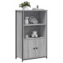 Tall Sonoma gray engineered wood sideboard 62x32x103.5 cm by , Sideboards - Ref: Foro24-834218, Price: 76,47 €, Discount: %