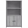 Tall Sonoma gray engineered wood sideboard 62x32x103.5 cm by , Sideboards - Ref: Foro24-834218, Price: 76,47 €, Discount: %