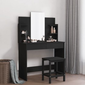 Dresser with black mirror 96x39x142 cm by , Bedroom Dressers - Ref: Foro24-837575, Price: 82,57 €, Discount: %