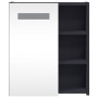 Mueble de baño con espejo y luz LED gris 45x13x52 cm de , Tocadores de baño - Ref: Foro24-357966, Precio: 76,05 €, Descuento: %