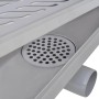 Wavy stainless steel linear shower drain 1030x140 mm by vidaXL, Drains - Ref: Foro24-142188, Price: 57,11 €, Discount: %