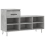 Mueble zapatero madera contrachapada gris hormigón 102x36x60 cm de , Zapateros y organizadores de calzado - Ref: Foro24-83136...