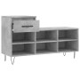 Mueble zapatero madera contrachapada gris hormigón 102x36x60 cm de , Zapateros y organizadores de calzado - Ref: Foro24-83136...