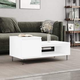 White plywood coffee table 100x50x45 cm by , Coffee table - Ref: Foro24-830828, Price: 55,31 €, Discount: %