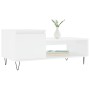 Mesa de centro madera contrachapada blanco 100x50x45 cm de , Mesas de centro - Ref: Foro24-830828, Precio: 55,99 €, Descuento: %