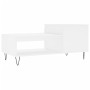 Mesa de centro madera contrachapada blanco 100x50x45 cm de , Mesas de centro - Ref: Foro24-830828, Precio: 55,99 €, Descuento: %