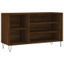 Mueble zapatero madera contrachapada roble marrón 102x36x60 cm de , Zapateros y organizadores de calzado - Ref: Foro24-831419...