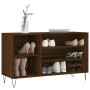 Mueble zapatero madera contrachapada roble marrón 102x36x60 cm de , Zapateros y organizadores de calzado - Ref: Foro24-831419...