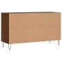 Schuhschrank aus braunem Eichensperrholz, 102 x 36 x 60 cm von , Schuhregale und Schuhorganisatoren - Ref: Foro24-831419, Pre...