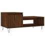 Mesa de centro madera contrachapada roble marrón 100x50x45 cm de , Mesas de centro - Ref: Foro24-830835, Precio: 54,99 €, Des...