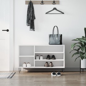 White plywood shoe cabinet 102x36x60 cm by , Shoe racks and shoe organizers - Ref: Foro24-831412, Price: 46,17 €, Discount: %