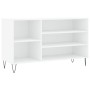 Mueble zapatero madera contrachapada blanco 102x36x60 cm de , Zapateros y organizadores de calzado - Ref: Foro24-831412, Prec...