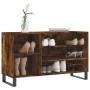 Smoked oak plywood shoe cabinet 102x36x60 cm by , Shoe racks and shoe organizers - Ref: Foro24-831425, Price: 57,00 €, Discou...