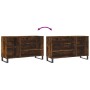 Mueble zapatero madera contrachapada roble ahumado 102x36x60 cm de , Zapateros y organizadores de calzado - Ref: Foro24-83142...