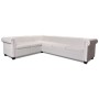 Chesterfield 6-Sitzer-Ecksofa aus weißem Kunstleder von vidaXL, Sofas - Ref: Foro24-243616, Preis: 865,91 €, Rabatt: %