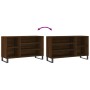 Mueble zapatero madera contrachapada roble marrón 102x36x60 cm de , Zapateros y organizadores de calzado - Ref: Foro24-831427...