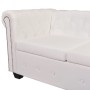 Chesterfield 6 seater corner sofa white artificial leather by vidaXL, Sofas - Ref: Foro24-243616, Price: 865,91 €, Discount: %