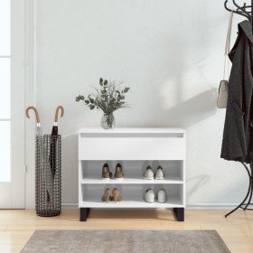 Glossy white plywood shoe cabinet 70x36x60 cm by , Shoe racks and shoe organizers - Ref: Foro24-831446, Price: 66,90 €, Disco...